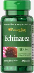 Эхинацея, Echinacea, Puritan's Pride, 400 мг, 100 капсул купить в Киеве и Украине