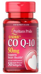 Коэнзим Q-10 Puritan's Pride (Q-SORB Co Q-10) 50 мг 50 капсул купить в Киеве и Украине