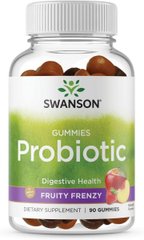 Пробіотики, Probiotic, фруктове безумство, Swanson, 90 жувальних цукерок