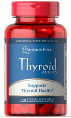 Для щитовидної залози, Thyroid Action, Puritan's Pride , 120 капсул