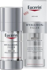 Нічна пілінг-сироватка, Night Care Peeling and Serum, Hyaluron Filler, Eucerin, 30 мл