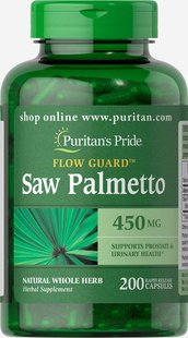 Со Пальметто Puritan's Pride (Saw Palmetto) 450 мг 200 капсул купить в Киеве и Украине