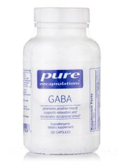 ГАМК Pure Encapsulations (GABA) 120 капсул купить в Киеве и Украине