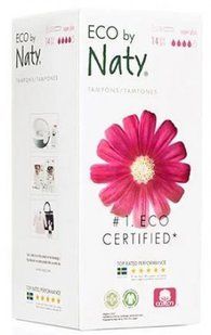 Органические тампоны Super Plus с аппликатором на 4 капли ECO BY NATY Tampons Super Plus Applicator 14 шт купить в Киеве и Украине