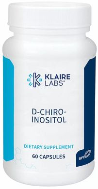 Хіроінозитол Klaire Labs (D-Chiro-Inositol) 150 мг 60 капсул