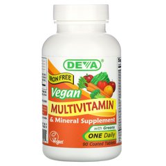 Вітаміни та мінерали без заліза Deva (Multivitamin & Mineral) 90 таблеток