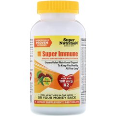 «Супер імунітет», мультивітаміни для зміцнення імунітету, Super Nutrition, 240 таблеток