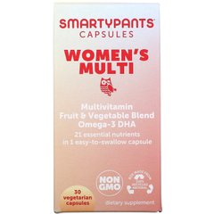 SmartyPants, Мульти для жінок, 30 вегетаріанських капсул