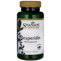 Геспередин Swanson (Hesperidin) 500 мг 60 капсул