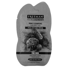 Очищаюча гель-відлущувальна маска для пор, для чоловіків, Freeman Beauty, 0,5 рідкої унції (15 мл)