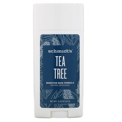 Натуральний дезодорант, для чутливої ​​шкіри, чайне дерево, Schmidt's Naturals, 92 г