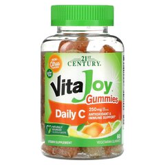 Дневная доза витамина C, VitaJoy, 21st Century, 60 вегетарианских жевательных таблеток купить в Киеве и Украине
