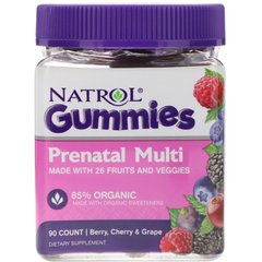 Мультивитамины для беременных со вкусом ягод Natrol (Prenatal Mult) 90 жевательных таблеток купить в Киеве и Украине
