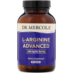 L-аргінін з поліпшеною рецептурою, Dr Mercola, 1000 мг, 90 капсул