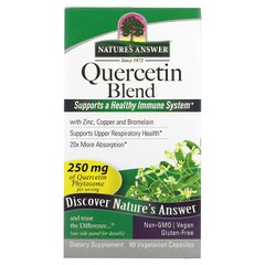 Кверцетин, 250 мг, Quercetin Blend, Nature's Answer, 60 вегетарианских капсул купить в Киеве и Украине