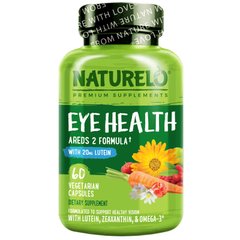 NATURELO, Eye Health Areds 2 Formula, 60 вегетаріанських капсул
