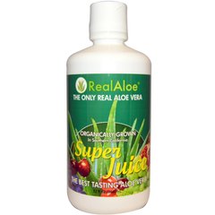 Супер сок Алоэ Вера, Real Aloe Inc., 32 жидких унций (960 мл) купить в Киеве и Украине