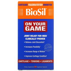 BioSil від Natural Factors, BioSil, On Your Game, 30 вегетаріанських капсул