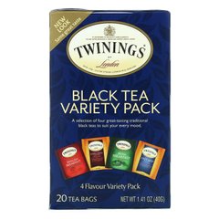 Чай черный набор сортов из 20 пакетов Twinings (Black Tea Classics) 20 пакетов 40 г купить в Киеве и Украине