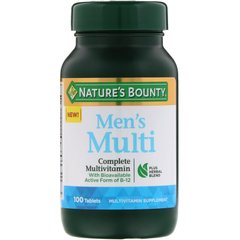 Мультивитамины для мужчин Nature's Bounty (Men's Multivitamin) 100 таблеток купить в Киеве и Украине