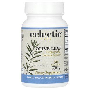 Eclectic Herb, Freeze Dried Olive Leaf, 400 mg, 50 Veg Caps купить в Киеве и Украине