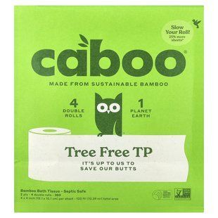 Caboo, Tree Free TP, 4 двойных ролика купить в Киеве и Украине