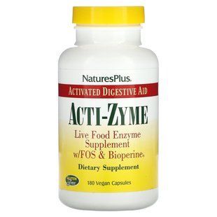 NaturesPlus, Acti-Zyme, 180 веганських капсул