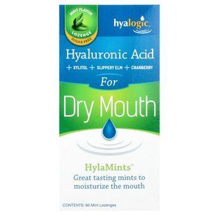 HylaMints, Hyalogic LLC, 60 mint pastilles