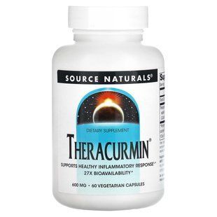 Теракурмін, Theracurmin, Source Naturals, 600 мг, 60 рослинних капсул