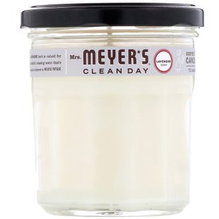 Ароматические соевые свечи, с запахом лаванды, Mrs. Meyers Clean Day, 7,2 унции купить в Киеве и Украине