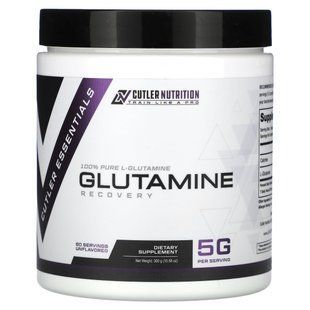 Cutler Nutrition, Глютамін, без смаку, 10,58 унцій (300 г)