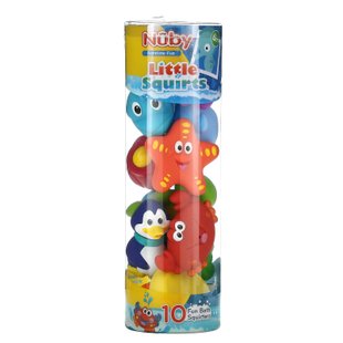 Nuby, Little Squirts, Веселые сквиртеры для ванны, 6 + м, 10 шт. купить в Киеве и Украине