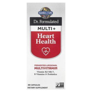 Garden of Life, Dr. Formulated Multi+, Heart Health, 30 Capsules