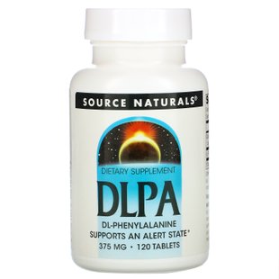 Фенилаланин Source Naturals (DL-Phenylalanine) 375 мг 120 таблеток купить в Киеве и Украине