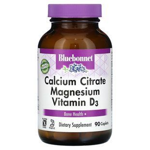 Calcium Citrate Magnesium Plus Vitamin D3 Bluebonnet Nutrition 90 capsules.