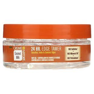 Creme Of Nature, Coconut Milk, 24 HR. Edge Tamer Hair Gel, For Natural Hair, 2.25 oz (63.7 g) купить в Киеве и Украине