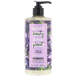 Лосьйон для тіла Soothe & Serene, &laquo;Арганова олія і лаванда&raquo;, Love Beauty and Planet, 400 мл