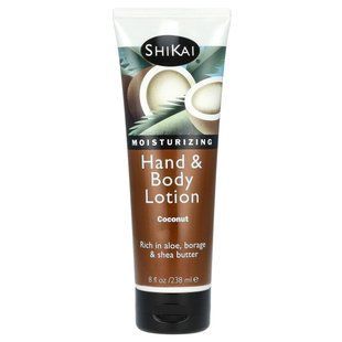 Shikai, Moisturizing Hand & Body Lotion, Coconut, 8 fl oz (238 ml) купить в Киеве и Украине