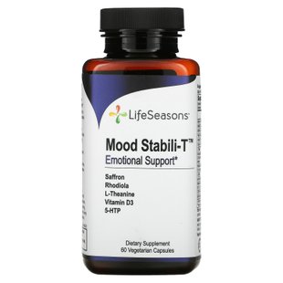 Эмоциональная поддержка Mood Uplift-R, LifeSeasons, 60 вегетарианских капсул купить в Киеве и Украине