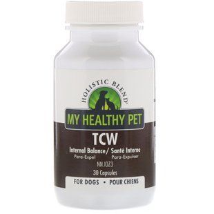 Природні Wormer, для собак і кішок, Holistic Blend, 30 капсул