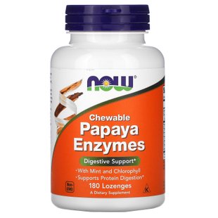 Пищеварительные ферменты папайи Now Foods (Papaya Enzymes) 180 леденцов купить в Киеве и Украине