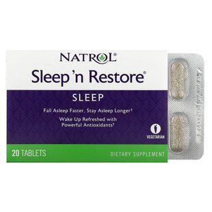 Добавка для сну Natrol (Sleep N Restore) 20 таблеток