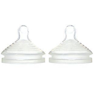 Соски для бутылочек с медленным потоком, 0+ месяцев, Simply Natural, Slow Flow Bottle Nipples, 0 + Months, NUK, 2 соски купить в Киеве и Украине