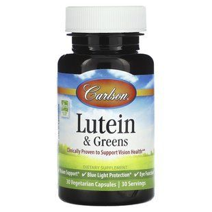Carlson, Lutein & Greens , 30 Vegetarian Capsules купить в Киеве и Украине