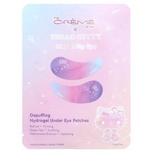The Creme Shop, Hello Kitty&reg;, Star Of My Eye, гидрогелевые патчи для снятия отеков под глазами, 2 шт. купить в Киеве и Украине