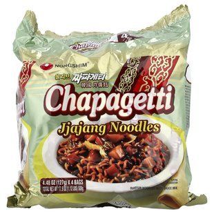 Nongshim, Chapagetti, Jjajang Noodles, 4 Bags, 4.48 oz (127 g) Each