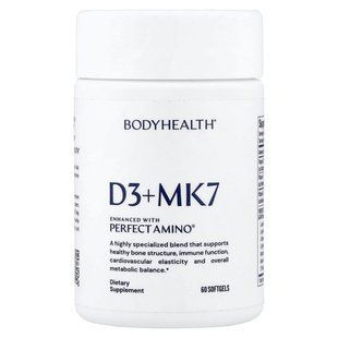 Vitamin D3 + K2 MK7 BodyHealth (D3 + MK7) 60 capsules