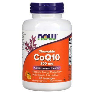 Коэнзим Q10 Now Foods (CoQ10) 200 мг 90 жевательных конфет купить в Киеве и Украине