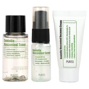 Purito, Mini Set Centella Unscented, Set of 3 Items