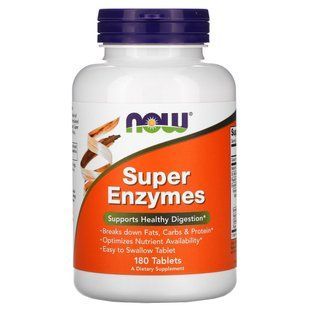 Суперферменты Now Foods (Super Enzymes) 180 таблеток купить в Киеве и Украине
